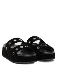 Inuikii Klapki Suede Studs 70103-153 Czarny. Kolor: czarny. Materiał: zamsz, skóra #5