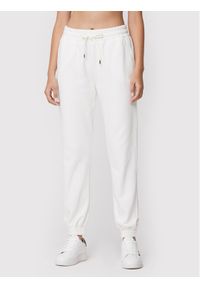 Pinko Spodnie dresowe Jolanda 1G186P Y54B Biały Regular Fit. Kolor: biały. Materiał: bawełna, dresówka