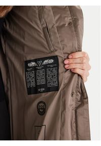 Guess Płaszcz zimowy W5BL30 W2802 Beżowy Regular Fit. Kolor: beżowy. Materiał: syntetyk. Sezon: zima #8