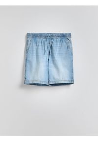 Reserved - Jeansowe szorty jogger - niebieski. Kolor: niebieski. Materiał: jeans
