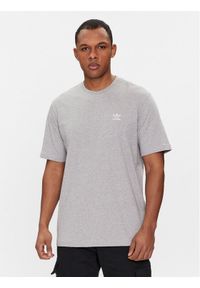 Adidas - adidas T-Shirt Trefoil Essentials IR9692 Szary Regular Fit. Kolor: szary. Materiał: bawełna