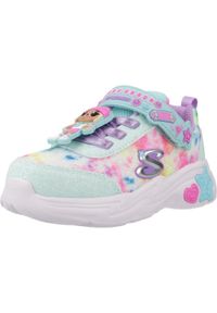 skechers - Tenisówki Skechers Model Skech Squad Kolor Niebieski. Okazja: na co dzień. Kolor: niebieski. Materiał: materiał