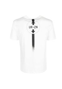 Les Hommes T-shirt "Urzn" | UHT201 700P | Urzn | Mężczyzna | Biały. Okazja: na co dzień. Kolor: biały. Materiał: bawełna. Wzór: nadruk. Styl: casual #3