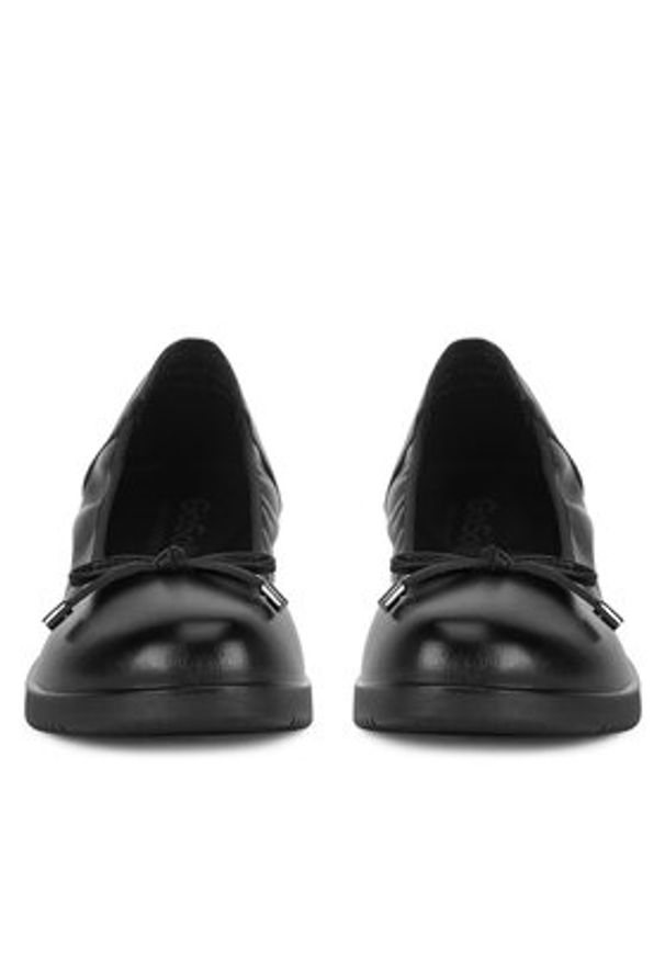 Go Soft Baleriny WFA2817-1Z Czarny. Kolor: czarny. Materiał: skóra