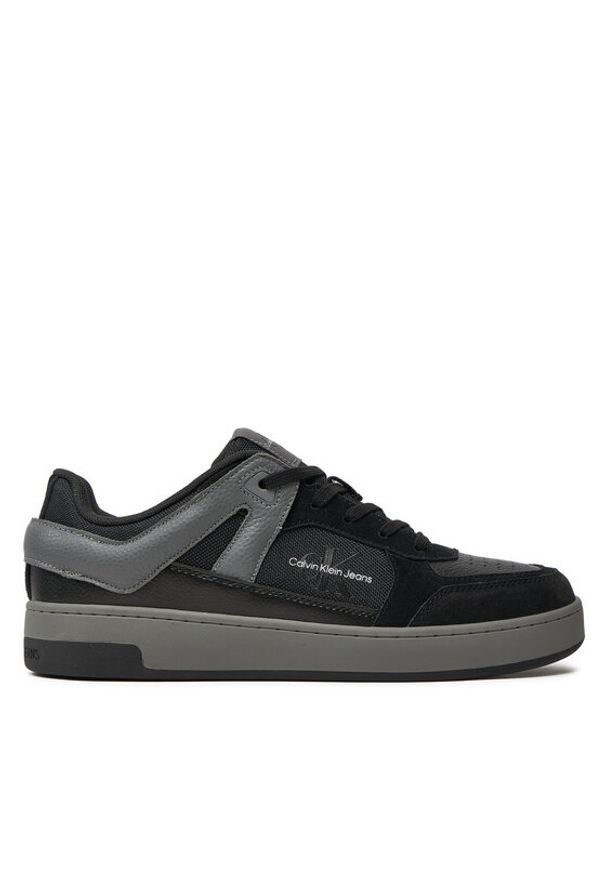 Calvin Klein Jeans Sneakersy Basket Cup Low Laceup Lth Ml Mtr YM0YM00994 Czarny. Kolor: czarny