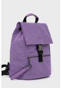 Nobo plecak damski kolor fioletowy mały gładki. Kolor: fioletowy. Wzór: gładki