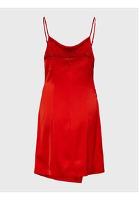 YAS Sukienka koktajlowa Dotteadrape 26028266 Czerwony Slim Fit. Kolor: czerwony. Materiał: syntetyk. Styl: wizytowy #3