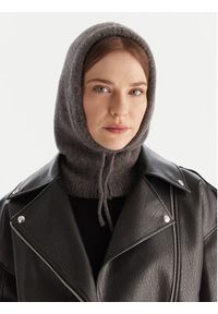 Calvin Klein Balaklawa Emblem Brushed LV04D8068G Szary. Kolor: szary. Materiał: poliamid, nylon #6