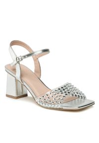 Sandały Menbur 23642 Silver 09. Kolor: srebrny. Materiał: materiał #1