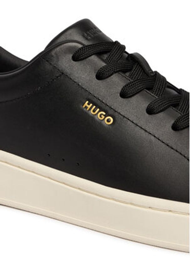 Hugo - HUGO Sneakersy Neston 50563554 Czarny. Kolor: czarny. Materiał: skóra