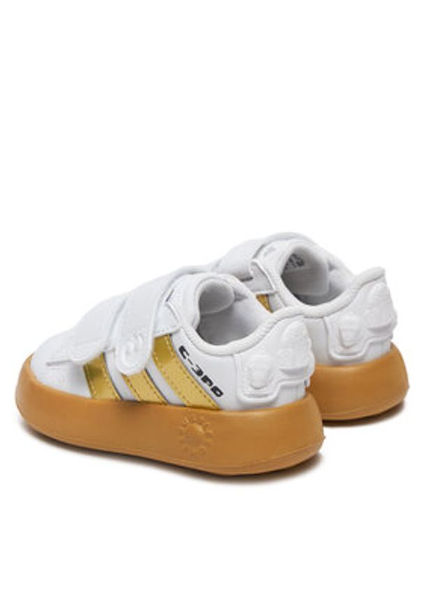 Adidas - adidas Sneakersy Star Wars Grand Court 2.0 IH1138 Biały. Kolor: biały. Materiał: skóra. Wzór: motyw z bajki