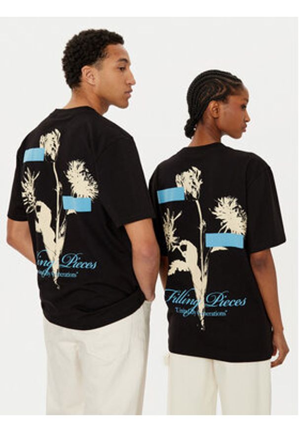 Filling Pieces T-Shirt Unisex Gardener 7449985 Czarny Regular Fit. Kolor: czarny. Materiał: bawełna