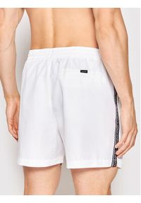 Calvin Klein Swimwear Szorty kąpielowe Medium Drawstringnos KM0KM00741 Biały Regular Fit. Kolor: biały. Materiał: syntetyk #2