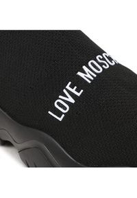 Love Moschino - LOVE MOSCHINO Sneakersy JA15644G1HIZT00A Czarny. Kolor: czarny. Materiał: materiał #3