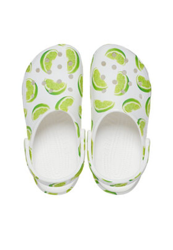 Crocs Klapki Classic Fresh Fruits Clog 211008 Biały. Kolor: biały
