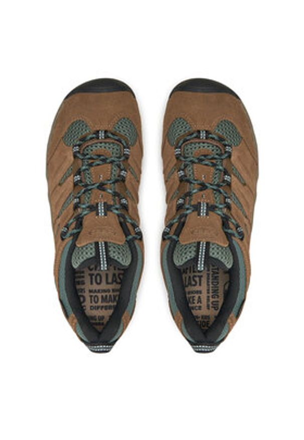 keen - Keen Trekkingi Headout Waterproof Hiking Shoe 1028309 Brązowy. Kolor: brązowy. Materiał: zamsz, skóra