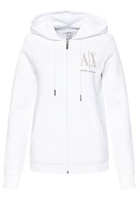 Armani Exchange Bluza 8NYM21 YJ68Z 1000 Biały Regular Fit. Kolor: biały. Materiał: bawełna