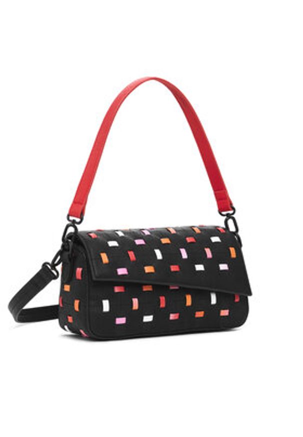 Desigual Torebka 25SAXP82 Czarny. Kolor: czarny. Materiał: skórzane