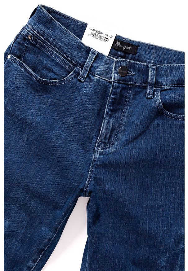 Wrangler - WRANGLER HIGH SKINNY BLUE MARBLE W27H6890M. Stan: podwyższony