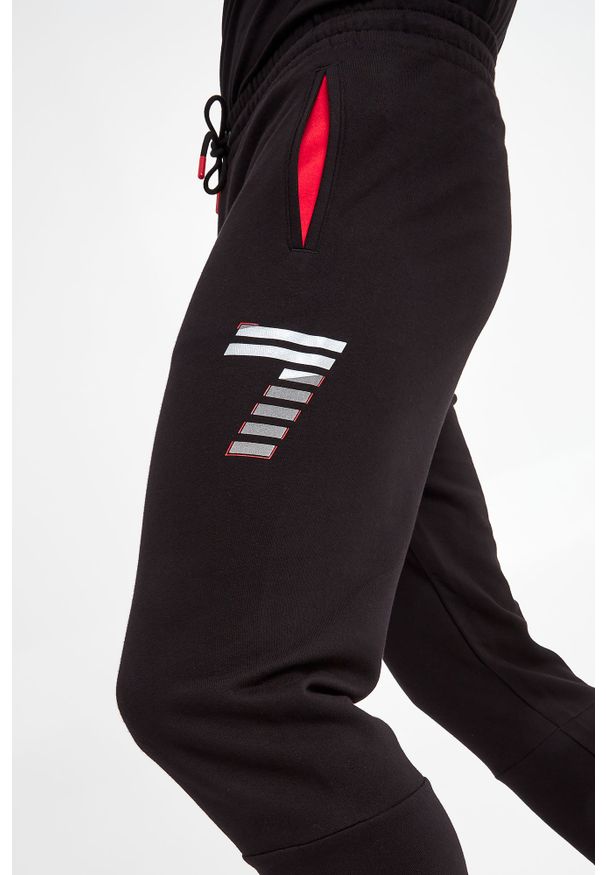 EA7 Emporio Armani - Spodnie dresowe EA7 EMPORIO ARMANI. Materiał: dresówka. Wzór: nadruk