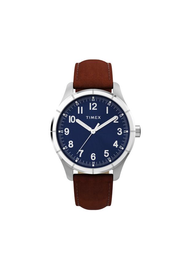 Timex Zegarek Main Street TW2Y16200 Brązowy. Kolor: brązowy. Styl: street