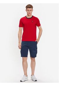 Aeronautica Militare T-Shirt 231TS2076J599 Czerwony Regular Fit. Kolor: czerwony. Materiał: bawełna
