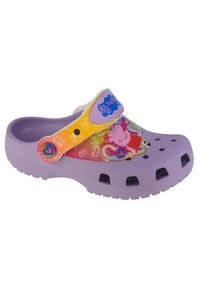 Buty do chodzenia niemowlęce Crocs Classic Fun I AM Peppa Pig T Clog. Kolor: fioletowy. Materiał: syntetyk, materiał