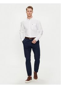 Tommy Jeans Koszula Oxford DM0DM18335 Biały Regular Fit. Kolor: biały. Materiał: bawełna