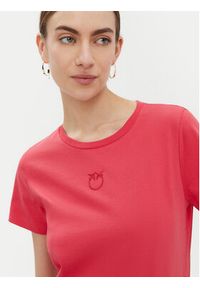 Pinko - PINKO T-Shirt 100355 A2HN Czerwony Regular Fit. Kolor: czerwony. Materiał: bawełna