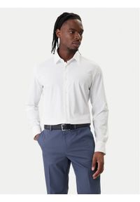 BOSS Koszula P-Hank 50555747 Biały Slim Fit. Kolor: biały. Materiał: syntetyk #1