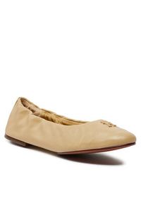 TOMMY HILFIGER - Tommy Hilfiger Baleriny Th Elevated Elastic Ballerina FW0FW07882 Beżowy. Kolor: beżowy #3