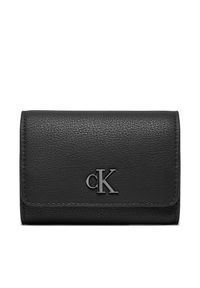 Calvin Klein Jeans Duży Portfel Damski Minimal Monogram Med K60K612376 Czarny. Kolor: czarny. Materiał: skóra #1