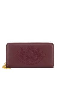 Juicy Couture Duży Portfel Damski BIJXT8652WVP Bordowy. Kolor: czerwony