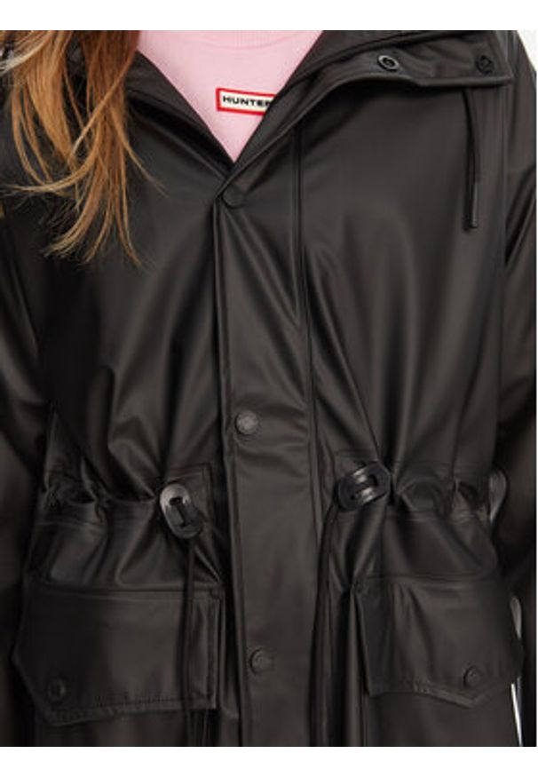 Hunter Parka Janna HARW0021242 Czarny Regular Fit. Kolor: czarny. Materiał: syntetyk