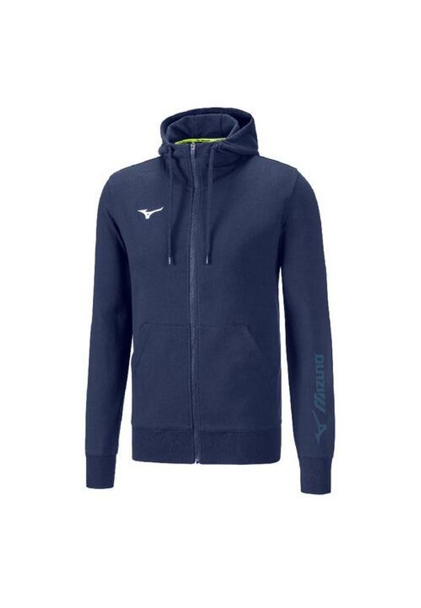 Bluza z kapturem dla dzieci Mizuno Team miz FZ. Typ kołnierza: kaptur. Kolor: niebieski