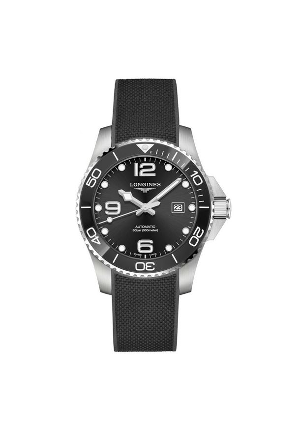 Zegarek Męski LONGINES HydroConquest L3.782.4.56.9. Rodzaj zegarka: analogowe. Materiał: guma, koronka. Styl: casual, sportowy