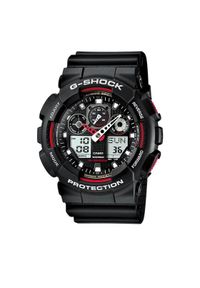 G-Shock Zegarek GA-100-1A4ER Czarny. Kolor: czarny. Materiał: syntetyk #1