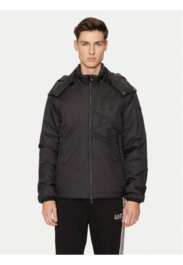 EA7 Emporio Armani Kurtka zimowa 6DPB22 PNGAZ 1200 Czarny Regular Fit. Kolor: czarny. Materiał: syntetyk. Sezon: zima