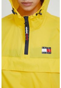 Tommy Jeans kurtka damska kolor żółty przejściowa oversize. Typ kołnierza: kaptur. Kolor: żółty. Materiał: poliamid. Długość: krótkie #3