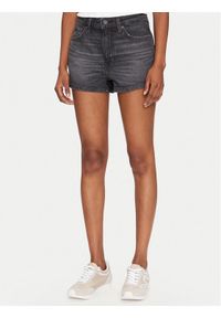Guess Szorty jeansowe W5GD0Y D5M71 Czarny Regular Fit. Kolor: czarny. Materiał: bawełna