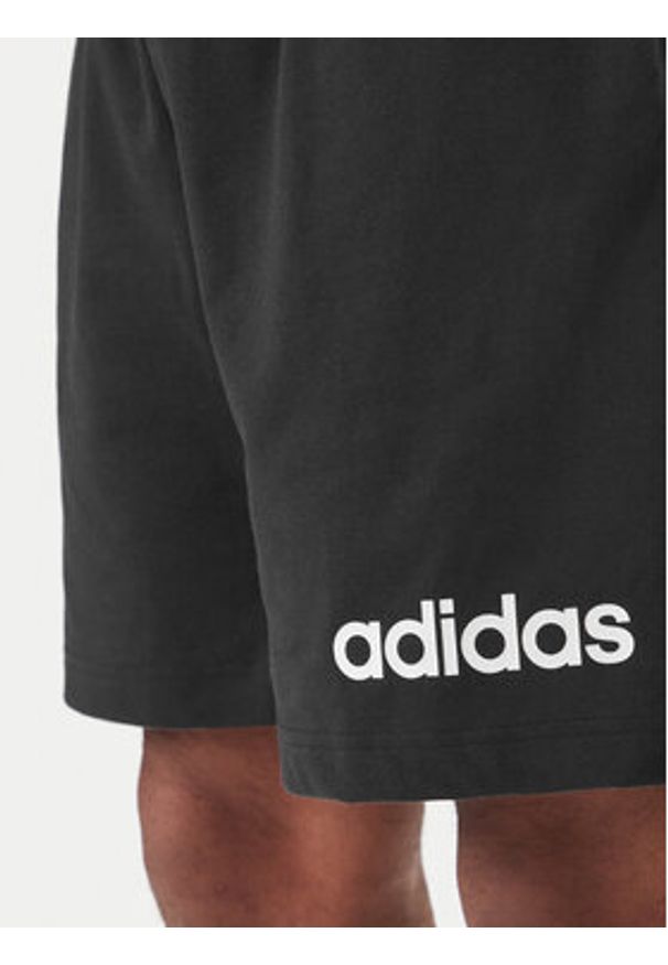 Adidas - adidas Szorty sportowe Essentials Linear JE9012 Czarny Regular Fit. Kolor: czarny. Materiał: bawełna. Styl: sportowy