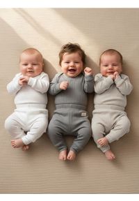 Sinsay - Legginsy 3 pack - biały. Kolor: biały. Materiał: materiał, prążkowany #1