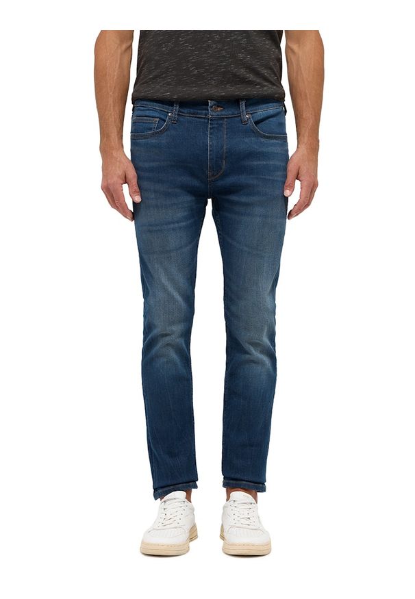 Męskie Spodnie Jeansowe Mustang Style Frisco Skinny Denim Blue 1015854 5000 883