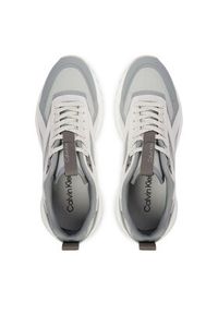 Calvin Klein Sneakersy Hike Runner Ck Stripe Refl Su HW0HW03107 Szary. Kolor: szary. Materiał: materiał #6