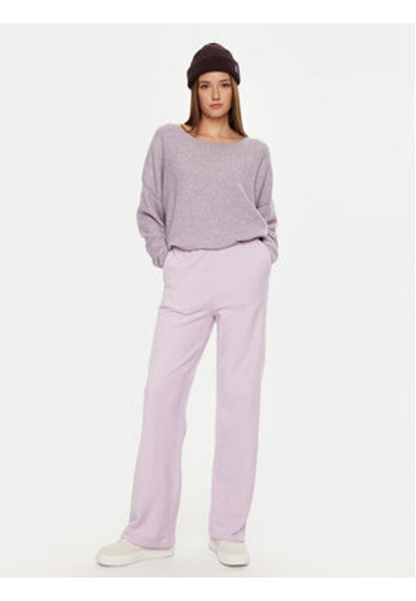 AMERICAN VINTAGE - American Vintage Sweter Damsville DAM225H24 Fioletowy Loose Fit. Kolor: fioletowy. Materiał: syntetyk. Styl: vintage