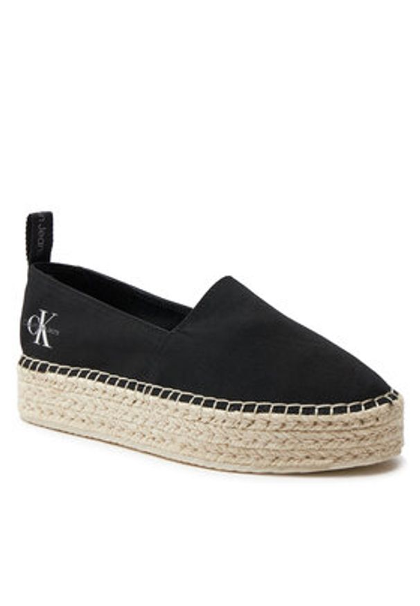 Calvin Klein Jeans Espadryle Platform Espadrille Ml Btw YW0YW01378 Czarny. Kolor: czarny. Materiał: materiał. Obcas: na platformie