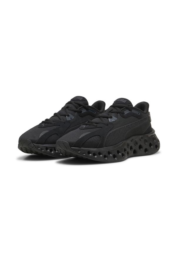 Puma - Buty do biegania unisex SOFTRIDE Frequence PUMA Black Flat Dark Gray. Kolor: wielokolorowy, czarny, szary. Materiał: materiał, syntetyk