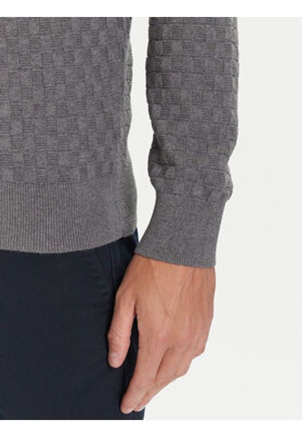 GANT - Gant Kardigan 8030263 Szary Regular Fit. Kolor: szary. Materiał: bawełna