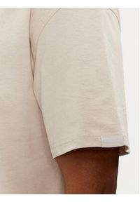 Jack & Jones - Jack&Jones T-Shirt Collective 12251865 Beżowy Wide Fit. Kolor: beżowy. Materiał: bawełna