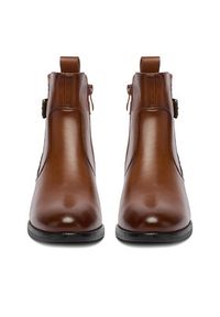 Clara Barson Botki CEO-RE21E838-27 Brązowy. Kolor: brązowy. Materiał: skóra, materiał #7
